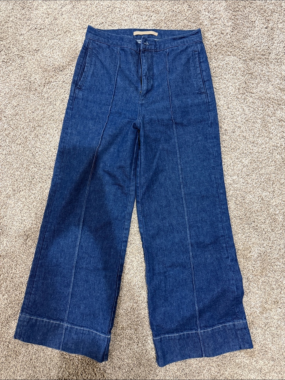 Joe's Jeans Dark Blue Wide Leg Flare Jeans